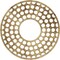 Ekena Millwork Fink Architectural Grade PVC Pierced Ceiling Medallion, Antiqued Brass, 16"OD x 5 3/4"ID x 1/2"P CMPP16FFABS - alternate 1